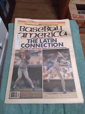 August 25, 1991 Baseball America Newspaper Rangers Julio Franco/Ruben Sierra picture
