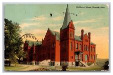 Newark, OH, Ohio, Children's Home, Street View, Vintage Postcard Posted 1911 picture
