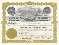 Lewis and Clark Development Co. - 1940 dated Helena, Montana Mining Stock Certif picture