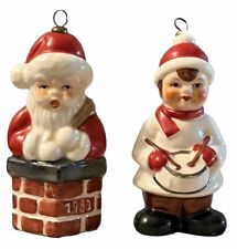 Goebel Hummel S/2 Christmas Ornaments 1982 & 1986 *READ* picture