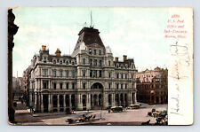 c1908 UDB Postcard Boston MA Massachusetts US Post Office Sub-Treasury Building picture