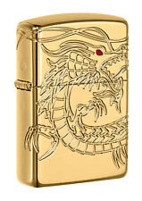 Zippo Armor Gold Plate Asian Dragon Windproof Lighter, 29265 picture