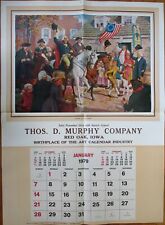 Patriotic 1979 Advertising Calendar / 31x42 Poster: George Washington, Triumph picture