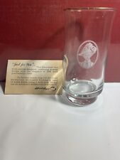 6 RARE VINT 1983 House Art for AVON PFE Albee Cameo Footed Glass Tumblers - NOS picture