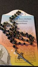 Vintage Galleria Savelli Vatican Rosary Beads with Original Card picture