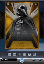 Topps Star Wars Card Trader 2024 Radiant Series 2 Chrome Gold Epic - Darth Vader picture