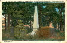 Postcard: ON THIS SPOT LORD CORNWALLIS, COMMANDER OF BRITISH FORCES, S picture
