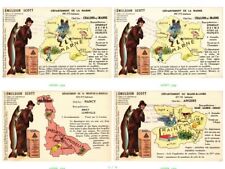 FRANCE DEPARTEMENTS ADVERTISING EMULSION SCOTT, 16 Vintage Postcards (L6705) picture