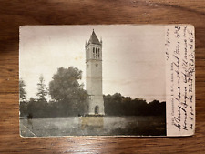 Ames IA~Iowa State College~University~ISC Campanile in Trees~1916 RPPC picture