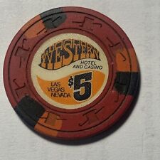 Western Hotel/Casino  - Las Vegas  - $5 Chip - 1971 TCR#N2294 picture