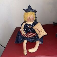 Primitive Patriotic Americana Doll GLORY Must See picture