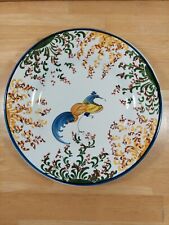Vintage Signed Skyros Hand Painted Hanging Wall Plate Handmade in Greece picture