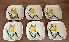 Winfield China Tiger Lily Vintage Mid Century modern, 5” in plate 6n Set picture