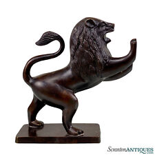 Vintage Traditional Bronze Figural Lion Sculpture picture