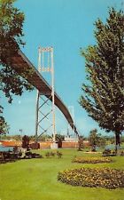 Thousand Islands New York~American Span International Bridge~1960 Postcard picture
