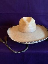 Vintage El Charro handwoven Sombrero 7 ⅝ with stampede strings picture