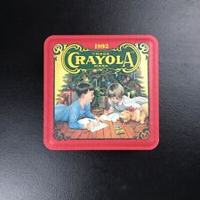 1992 Vintage Christmas Crayola Collectors Colors Limited Edition Tin 80 Crayons picture