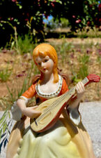 7” Victorian Musical lady Figuring. She is playing a Mandolin  picture