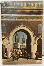Vintage Postcard Street Scene Fez, Morocco 1960's picture