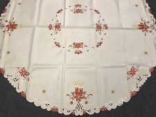 Beige Christmas Embroidered 70