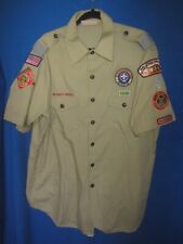 Vtg BSA Boy Scouts Utah Asst. Dist. Comm. Leader SS Uniform Shirt sz XL USA Made picture