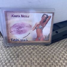 Krista Nicole 2018 Collectors Expo Auto Autograph Kiss Card picture