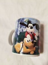 Disney ceramic coffee cup says mini bean bag plush minnie mickey donald pluto do picture