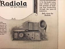 1925 RCA Radiola Radio Vintage Print Ad Super-Heterodyne Tubes picture