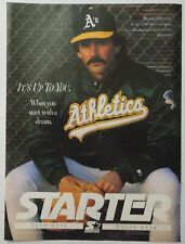 1993 STARTER Team Wear Magazine Ad - Oakland A's Dennis Eckersley picture