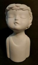 Vase Boy Figurine Ceramic White New In Box 7