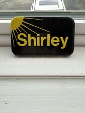 Vintage Black and Yellow Name Button “Shirley” picture