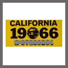 1966 California YOM DMV Car Truck Trailer License Plate Sticker / Tag CA 1963/66 picture