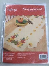 Craftways Pre-Stamped Cross Stitch Table Runner-