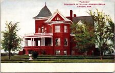 Fairview Residence William Jennings Brying Lincoln Nebraska Antique Db Postcard picture