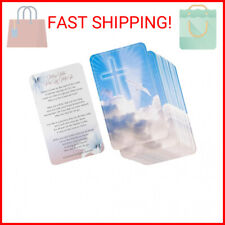 Juvale 100-Pack Funeral Prayer Cards, Celebration of Life Memorial Cards picture