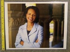Condoleezza Rice Signed Autographed Color Photo 8 x 10 Landscape Sleeved picture
