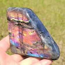 Natural Labradorite Quartz Crystal Spectrolite Mineral Specimen Healing 482g picture