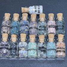 Gemstone Crystal Collection Gift Set Assorted Labeled Bottles (Set of 15) Mixed picture