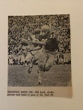 Granville Amos VMI Keydets vs Virginia Tech 1964 S&S Football Pictorial CO Panel picture