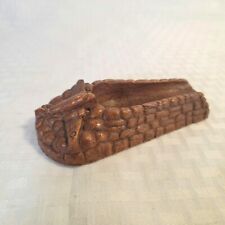 Vintage Syroco Wood Airplane Tobacco Pipe Rest Stand Holder, Pilot picture