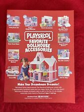 Vintage 1995 Playskool Dreamhouse Doll House Accessories Print Ad picture
