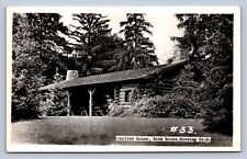 K2/ Logan Ohio RPPC Postcard c1940s Hocking Hills Rock House Shelter 219 picture