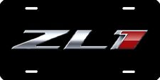 ZL1 Black, Silver &Red Chrome look on Carbn-fiber FLAT License Plate 12