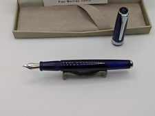 Levenger True Writer True Blue Ap12000 Translucent Fine Nib Fountain Pen picture