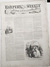 Harper's Weekly May 14, 1859 - Mississippi Flood; Panther Hunting; Vera Cruz etc picture