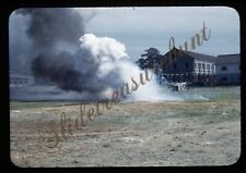 Kokura Japan Military Base Smoke 35mm Slide 1950s Red Border Kodachrome picture