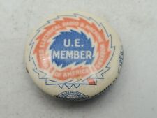United Electrical Radio Union Pinback Button Pin Badge Vintage U.E. Member picture