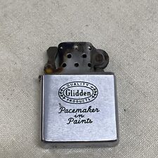 Zippo Lighter Older Glidden Paints 2517191 Patent Pending Parts Or Repair SEE picture