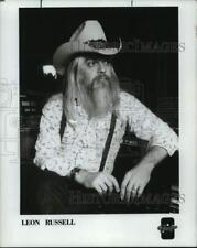 1988 Press Photo American musician Leon Russell - lrp27244 picture