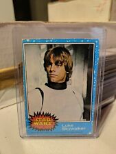 Vintage 1977 Topps Star Wars Series 1 Luke Skywalker Card #1 VF/EX *Rookie Card* picture